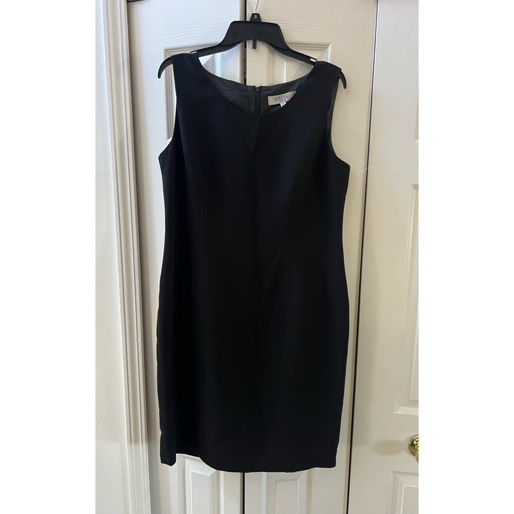 Kasper Black Midi Dress